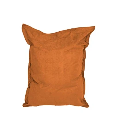 Afbeelding van Lumaland Luxe XXL zitzak Beanbag van microvelours Indoor 380 Liter 140 x 180 cm Orange