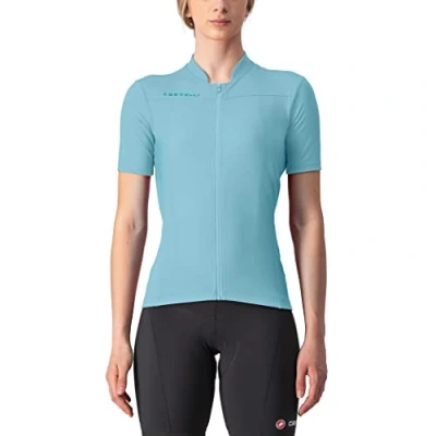 Afbeelding van Castelli Fietsshirt Korte Mouwen Dames Turquoise ANIMA 3 JERSEY LIGHT ACQUA ARUBA BLUE L