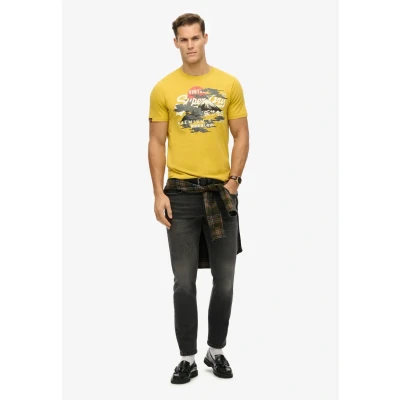 Afbeelding van Superdry Vintage LOGO Tokyo Tshirt print, Heren, Maat: Medium, Oil yellow