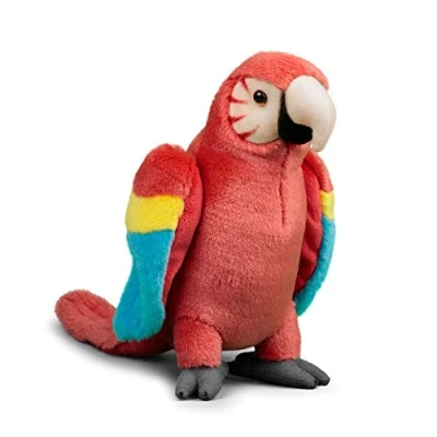 Afbeelding van Animigos Rode Ara pluche dier realistisch design, zacht, ca. 24 cm