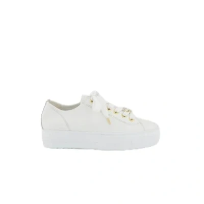 Afbeelding van Paul Green Baskets 5790 007 en cuir lisse pour femme Blanc, Blanc., 38.5 EU