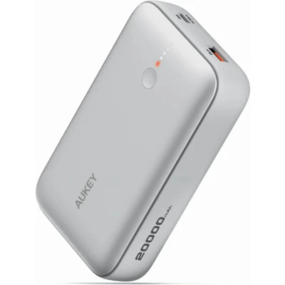 Afbeelding van Aukey Spark Mini 20000mAh 20W Powerbank Wit USB C/USB A
