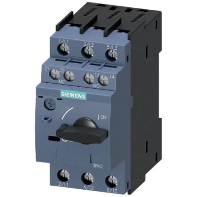 Afbeelding van Siemens 3RV2011 4AA15 Vermogensschakelaar 1 stuk(s) Instelbereik (stroomsterkte): 10 16 A Schakelspanning (max.): 690 V/AC (b x h d) 45 97 mm