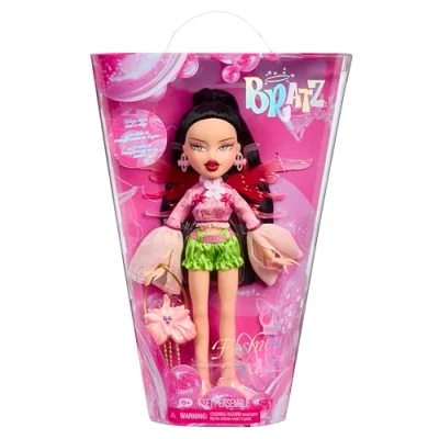 Afbeelding van Bratz Fashion Pixiez Jade fantasiepop om te verzamelen met echte kleding en accessoires, vleugels veranderen in een ring