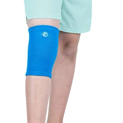 Afbeelding van KARM Kniebrace voor kinderen, knieondersteuning sport, dagelijkse activiteiten en verschillende knieomstandigheden (blauw)