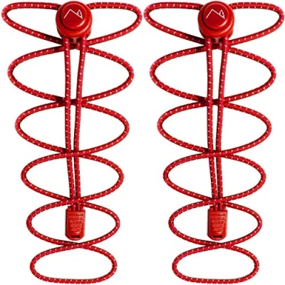 Afbeelding van CampTeck U7194 Knooploze elastische veters met sluitsysteem, rood