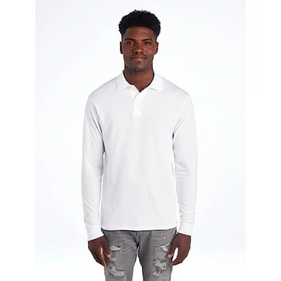 Afbeelding van Jerzees 437 ml 50/50 L sleeve Jersey Polo, Wit.
