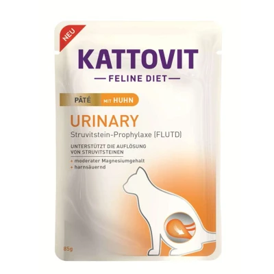 Afbeelding van 10 x 85 g Kattovit Urinary Paté met Kip kattenvoer nat