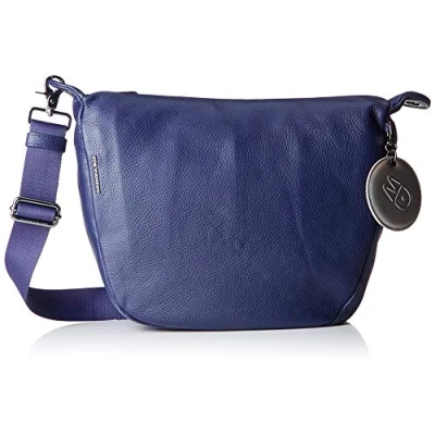 Afbeelding van MANDARINA DUCK Leren Schoudertas Mellow Leather Crossover Dress Blue Blauw