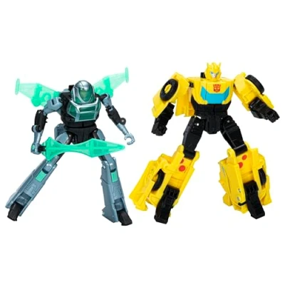 Image de Figurines Transformers EarthSpark Cyber Combiner Bumblebee et Mo Malto