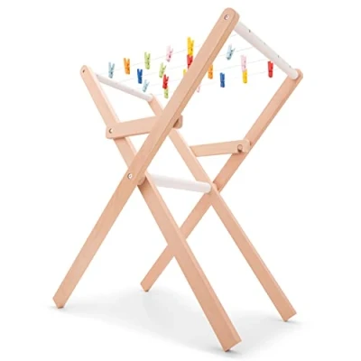 Afbeelding van New Classic Toys Houten Speelgoeddroogrek Inclusief Knijpers