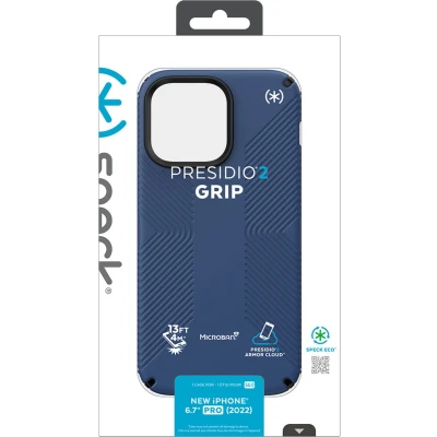 Afbeelding van Speck Presidio2 Grip Apple iPhone 14 Pro Max Coastal Blue with Microban