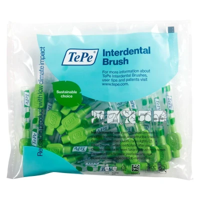 Afbeelding van TePe Interdentale Ragers Original 0,8 mm Groen zakje à 20 stuks