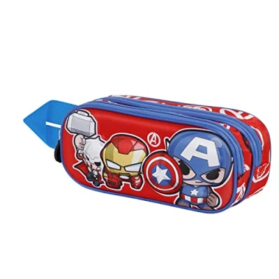 Afbeelding van The Avengers Impact 3D Dubbele pennenetui, rood, Groen, één maat, etui, etui