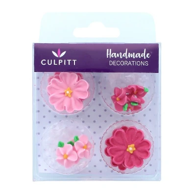 Afbeelding van Culpitt Suikerdecoratie Madeliefjes Assortiment Roze 14st.