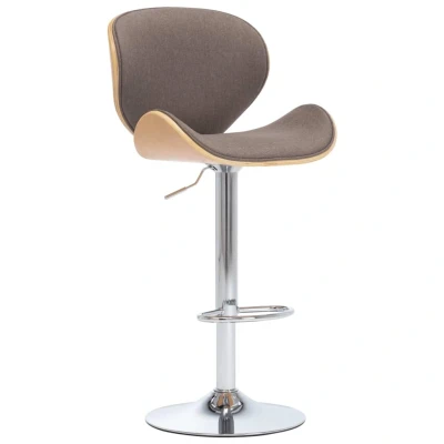Afbeelding van Barkruk stof taupe