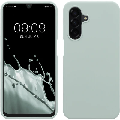 Afbeelding van kwmobile telefoonhoesje geschikt voor Samsung Galaxy A26 5G Hoesje met siliconen coating Smartphone case in cool mint
