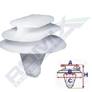 Afbeelding van ROMIX C10098 Clip, sier /beschermingslijst RENAULT: CLIO 2
