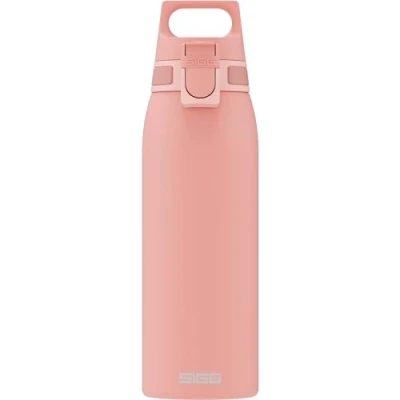 Image de SIGG Gourde Inox Shield ONE Rose Convient Aux Boissons Gazeuses Étanche &amp; Légère Sans BPA Acier Inoxydable 18/8 1L