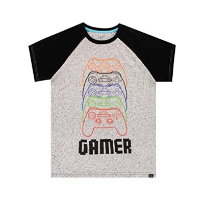 Afbeelding van Harry Bear T shirt voor jongens, spelers, grijs.