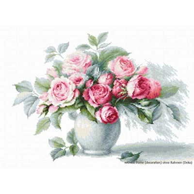 Afbeelding van Borduurpakket ETUDE WITH ROSES LUCA S