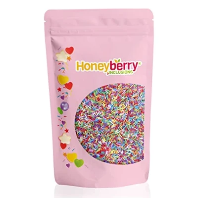 Afbeelding van HONEYBERRY Inclusions 8 strengen van 200 g gemengde kleuren hoogwaardige eetbare decoraties voor gebak, cupcakes en cakes, ijs, dessert glazuur