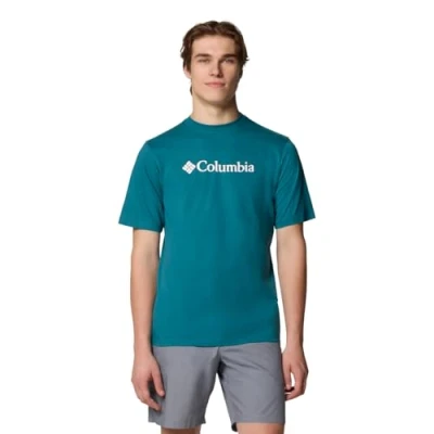 Afbeelding van Columbia CSC Basic Logo SS Tee, Mannen, Groen, T shirt, maat: L