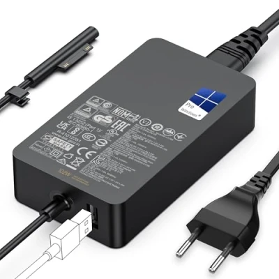 Afbeelding van Surface Book 2 Pro oplader 102 W 15 V 6,33 A Microsoft oplaadkabel voor 2/1/3, Laptop Studio 2/1, Windows Laptop/Pro/Go