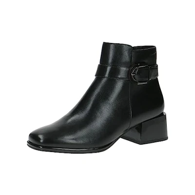 Afbeelding van Caprice Korte laarzen, Dames, Maat: 40, Black nappa Leer