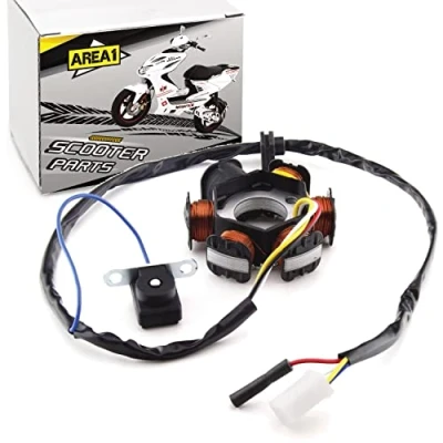 Afbeelding van Area1 Vervangende dynamo stator compatibel met Speedfight 2, TKR Vivacity Zenith Elyseo Limbo Buxy Gipsy Reggea SV Zenith, Splinter,
