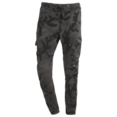 Afbeelding van Urban Classics camo Jogging Cargobroek, Heren, Maat: 30, Grey