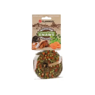 Afbeelding van Flamingo Snack Knaagdier Hooirol Donut Erwt/wortel 65gr 1st 138567