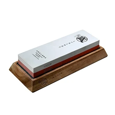 Afbeelding van MITSUMOTO SAKARI Japanse slijpsteen, professionele messenslijper, 1000/3000 Grit, antislip onderkant