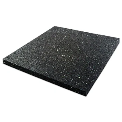 Afbeelding van etm Anti Vibratie Mat 60x100 cm Vermindert Trillingen Ideaal voor Wasdroger Schokabsorberende Vloerbedekking Ruisonderdrukkende van gerecycled Rubber Dikte 1