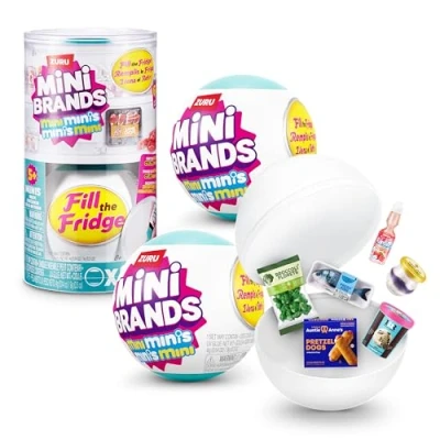 Afbeelding van Mini Brands Fill The Fridge Series 1 Capsule 2PK en PVC Tube, 77731 INT