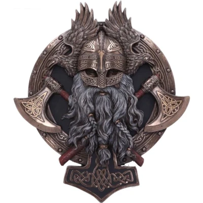 Afbeelding van Nemesis Now Viking Muurdecoratie For Valhalla Bronskleurig 27cm
