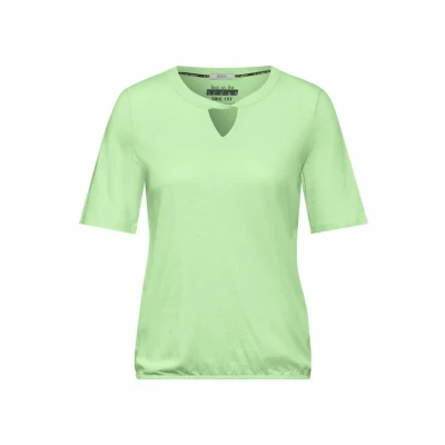 Afbeelding van Cecil Tshirt basic, Dames, Maat: XL, Grün