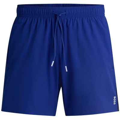 Afbeelding van HUGO BOSS heren Iconic 10239741 01 100 in de kleur Donkerblauw, maat: XXL