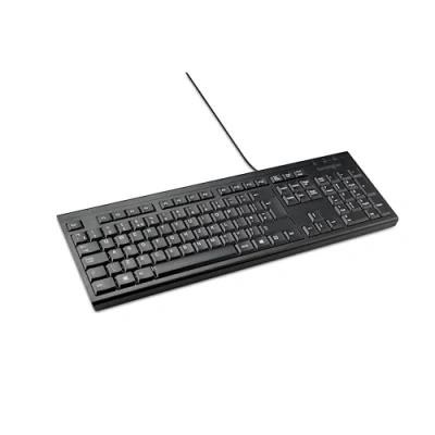 Afbeelding van Kensington KB100 EQ Toetsenbord full size USB QWERTY VK zwart bruine doos