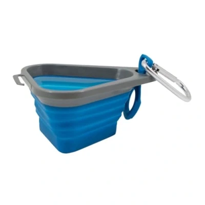 Afbeelding van Kurgo Mash &amp; Stash Opvouwbare drinkbak voor onderweg Blauw Large