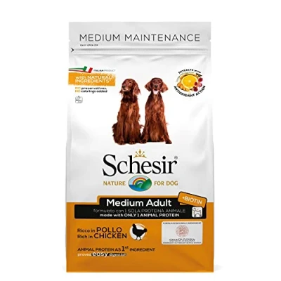 Afbeelding van Schesir Medium Puppy Kip Hondenvoer 3 kg