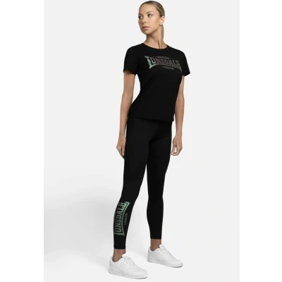 Afbeelding van Lonsdale Harray Tshirt print, Dames, Maat: Small, Black rainbow