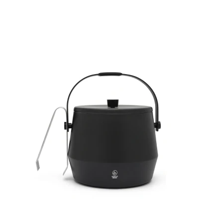Afbeelding van Leopold Vienna Ice bucket 1,0L + lid and tongs matt black