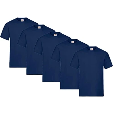 Afbeelding van Fruit of the Loom Set van 5 T shirts voor heren