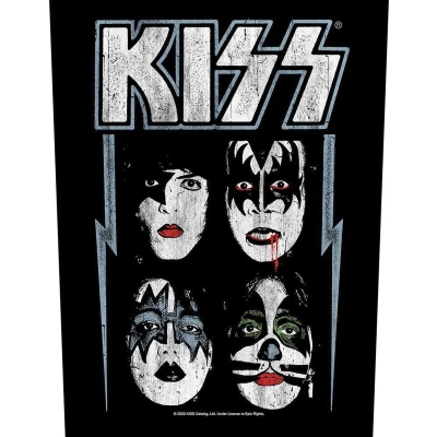 Afbeelding van Kiss Faces Rugpatch Zwart