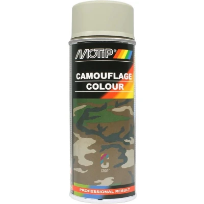 Afbeelding van Motip camouflagelak mat grijs 400 ml.