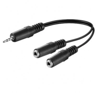 Image de Adaptateur jack 3.5 mm mâle stéréo / 2 x femelles mono 0.20 m