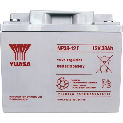 Afbeelding van Yuasa NP38 12 Loodaccu V 38 Ah Loodvlies (AGM) (b x h d) 197 170 165 mm M5 schroefaansluiting Onderhoudsvrij, VDS certificering