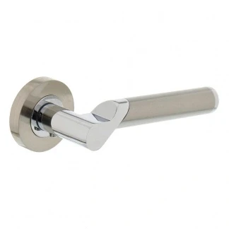 Afbeelding van Intersteel Deurklink chroom / nikkel Casper Ø52x10 mm