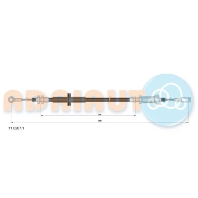 Afbeelding van Handremkabel ADRIAUTO 11.0207.1
